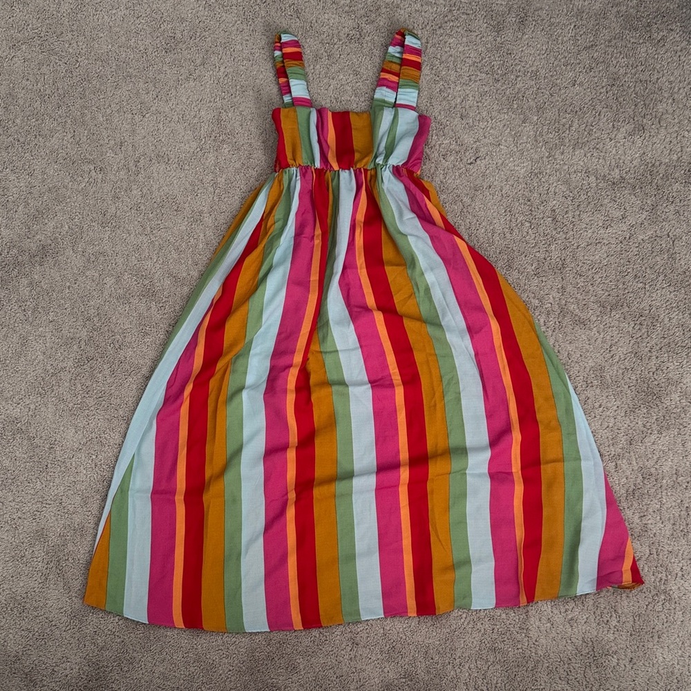 Mumu Colorful Striped Dress